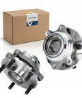 Two Piece Front Wheel Hub And Bearing Assembly Set 513296 Direct Fit For Infiniti JX35 2012, QX50 2019-2021, showing product packaging