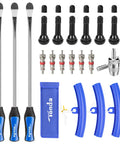 Must Have Motorcycle Tire Changing Kit Includes Three 14.5 Inch Heavy Duty Chrome Steel Tire Spoons With Smooth Rim Protectors For Easy Wheel Swaps And Rock Solid Leverage On Daily Garage Wrenching Tasks.