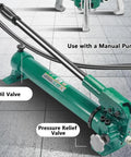 Close-up of Split Type Hydraulic Gear Puller Kit With Manual Pump And 2 To 3 Jaw Bearing Puller for 5T to 50T heavy duty lifts