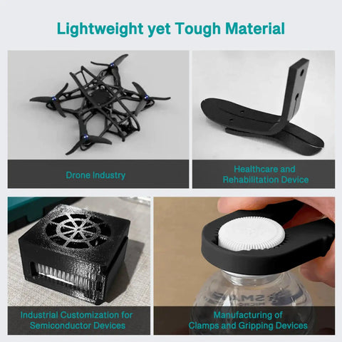 Premium Carbon Fiber Nylon 3D Printer Filament Pa6 Cf 1.75Mm 1Kg Roll Brings Ridiculous Strength And Heavy Duty Rigidity For Smooth Extrusion And Knockout Tough Builds On Pc Spools
