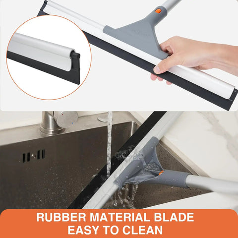 Beast Mode Cleaning With 60 Inch Extendable Aluminum Pole And Rubber Blade For Quick Cleanups On Concrete Floors Showers Tiles