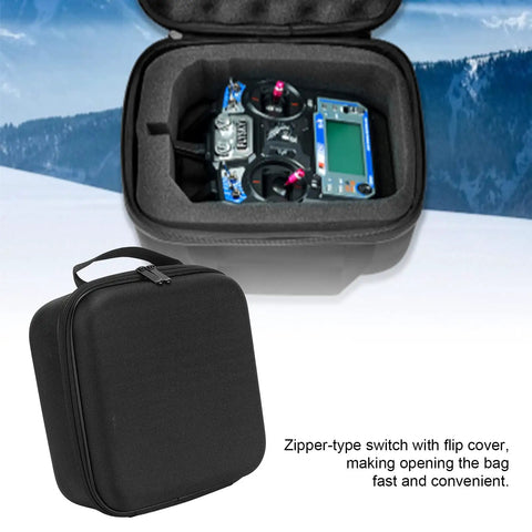 Remote Controller Storage Bag For Drones And RC Gear Durable Nylon EVA Case With Quick Access Zipper Flip Cover And Upper Pocket