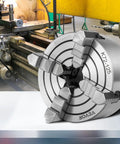 4 Jaw Lathe Chuck 125mm Independent Reversible Jaw For Metal Turning, cast iron body on lathe machine table