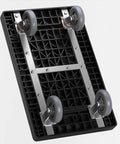 Rock Solid Heavy Duty Folding Platform Truck Rated For One Hundred Fifty Kilos with four smooth rolling wheels and foldable deck view.