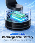 4000mAh battery of Compact USB Desk And Wall Mount Fan With Suction Cup Base And Digital LED Display Six Speeds Quiet