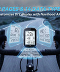 Cyclist using Entry Level GPS Bike Computer With Wireless Connectivity Laminated Two Point Eight Inch Screen Ultra Thin