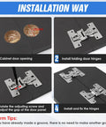 Installation guide for Heavy Duty Zinc Alloy Bifold Door Hinge Set 180 Degree Adjustable With Screws For Closet Cabinets And Bi Fold Doors 2 Pack Durable Hardware For Smooth Operation And Long Lasting Performance