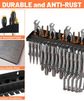 Heavy Duty Metal Plier Organizer And Wall Mount Tool Rack for Garage and Workshop Storage Black Utility Holder