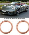 10-Piece Copper Oil Drain Washer Set 12x15.5x1.5mm for Leak-Free Seals N0138128 N0138122 next to sports car