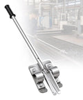 Heavy Duty Manual Cnc Dross Remover Knocks Out Stubborn Slag And Metal Buildup From Steel Tables, features stainless steel design for easy cleanup.