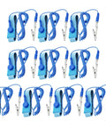 Adjustable ESD Wrist Strap With Grounding Plug And Coiled Cord Blue, Pro Grade Anti Static Wristband For Electronics Assembly