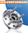Front Or Rear Wheel Hub Bearing Assembly 5 Lug With ABS Sensor Compatible With 2010-2017 Chevy Equinox, side view