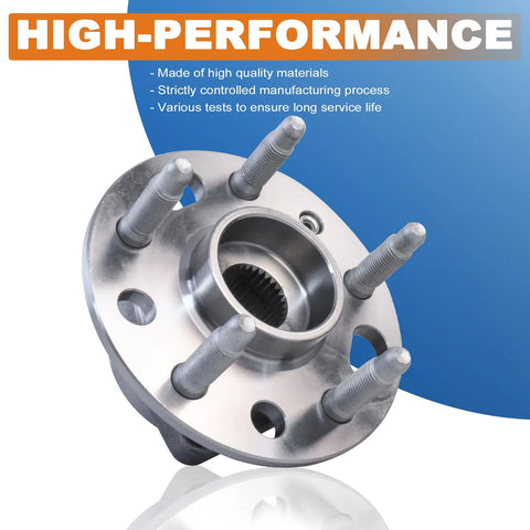 Front Or Rear Wheel Hub Bearing Assembly 5 Lug With ABS Sensor Compatible With 2010-2017 Chevy Equinox, side view