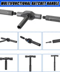 42 In 1 Magnetic Ratcheting Screwdriver Set With T Handle Multi Bit Repair Tool Kit components