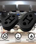 2 Pack Exhaust Hanger Rubber With 2 Holes Adjustable Insulator For Cars Trucks Jeeps SUVs High Density Anti Corrosion Muffler Mount