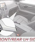 Dope Chrome Interior Door Handle Repair Kit For Mercedes Benz W204 X204 C230 C250 C280 C300 C350 C63 GLK250 GLK280 GLK300 Left Front Or Rear Driver Side Inside Door Lever Replacement Part, shown installed in car interior