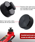 Mapleza 4-piece black rubber Corvette lift puck pads for jack points