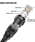 Exploded view of Pro Unidirectional Cardioid Lavalier Microphone For Interviews, Stage And Studio Use, internal structure details.