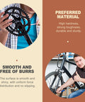 Cyclist using 24 Pcs Bike Axle Nut And Washer Kit M8 M9 M10 Universal Hub Nuts Set for repairs and maintenance.