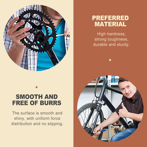 Cyclist using 24 Pcs Bike Axle Nut And Washer Kit M8 M9 M10 Universal Hub Nuts Set for repairs and maintenance.