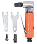 Pro Grade Air Die Grinder With Hella Comfy Ergonomic Handle And Precision Ball Bearing Design For Silky Smooth Grinding Tasks featuring aluminum body and accessories.