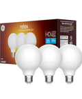 Soft White LED Bulbs 60W Equivalent G25 Frosted Globe with Medium Base 3 Pack for Cozy Vibe Lighting Warm Glow Energy Efficient