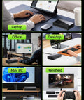 External Gpu Docking Station With Amd Radeon 7600M Xt Graphics Card, 8G Gddr6 Memory, Usb4 And Oculink Connectors, Hdmi 2.1 And Displayport 2.0 For Slick Gaming Laptop Setup And Badass Gameplay Boost in multiple setups including laptop, desktop, and mini PC.