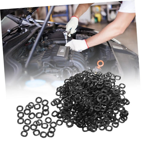 Spring Wave Washers Assortment Kit 500 Pieces Heavy Duty Spring Steel Gaskets For Automotive Home And Shop Use Elastic Wave Seals For Vibration Resistance And Reliable Electrical Connections in car engine repair