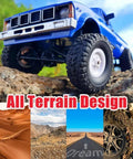 RC Crawler C24 4x4 Off Road Truck RTR 1/16 Scale with all terrain wheels on rugged outdoor terrain