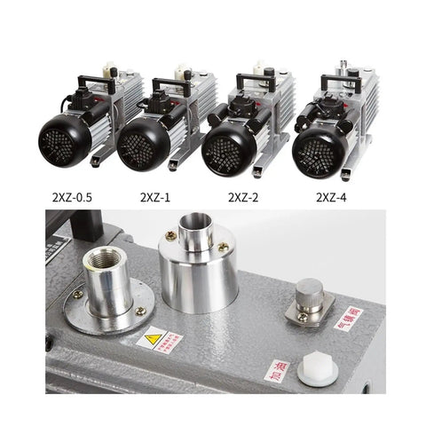 KGKGK 2XZ-2 Two Stage Rotary Vane Vacuum Pump For Lab And Industrial Use Small Air Conditioning Extraction Machine Compact Design Easy Move With Non Slip Buttons Upgrade Tech Durable Wear Resistant