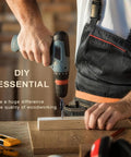 Person using drill with Five Piece Tapered Countersink Drill Bit Set For Wood With HSS And Quick Change Hex Shank on wood plank
