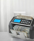 Front Load Bill Counter With Counterfeit Detection, Ultraviolet, Magnetic Ink Verification, and Infrared Sensor in office setting
