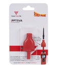 Packaging of 5V Reference Adapter For Circuit Testers - Easy Hookup, Pro Grade Safety, Voltage Reducer And Current Limiter, Red.