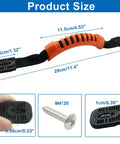 Two Pack Kayak Handles With Plastic Buckle Orange PVC Molded Webbing Replacement Handles For Paddle Tandem Canoe Boat And Kayaks Includes Mounting Screws Heavy Duty UV Resistant No Fuss Install
