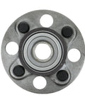 Rear Wheel Bearing And Hub Assembly For Honda Fit 2007 To 2012 And Honda Insight 2010 To 2014 Direct Fit Replacement with bolts visible