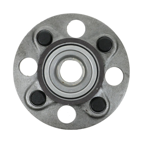 Rear Wheel Bearing And Hub Assembly For Honda Fit 2007 To 2012 And Honda Insight 2010 To 2014 Direct Fit Replacement with bolts visible