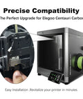 Elegoo Centauri Carbon printer showing installation area with 2 Pack 0.4mm Centauri Carbon Hotend Kit for precise upgrade