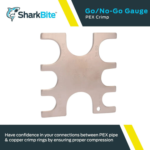 Pro Grade PEX Crimp Tool With Go No Go Gauge For Three Eighths Inch Tubing And Copper Crimp Rings Durable Plumbing Fittings Kit For Pros And DIYers For Homeowners And Pros