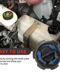 Manual Vent Gas Cap For Old Style Portable Boat Gas Tanks With Twist Valve For Adjustable Venting 621501-10 shown installed on marine tank.