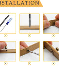 Installation steps for Supercharge Your Daily Craft Gear With Slick Heavy Duty Metal Button Studs And Rivets Perfect For Leather Work Sewing And Dope Accessory Making Premium Zinc Alloy Mixed Silver Gold Black Bronze Shiny Finish One Hundred Piece Set.
