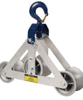 Triangle Sheave Cable Guide With 6500 Lb Capacity, Lightweight Aluminum Frame, Pinned Steel Yoke, Adjustable Pull Radius, Heavy Duty