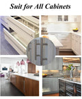 Installed 25 Pack Solid Stainless Steel Cabinet Pulls Satin Nickel Euro Style T Bar on various kitchen cabinets