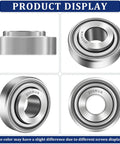 Hella Durable Agricultural Insert Ball Bearing 205Rva shown from multiple angles, featuring .75 inch round bore and sealed design.