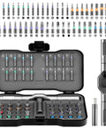 50 In 1 Ratchet Screwdriver Set With Magnetic Bits And Compact Case showing open toolkit with various screwdriver bits displayed