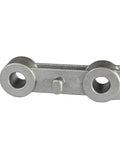 Upgrade Your Ride With These Heavy Duty Rear Exhaust Bracket Hanger Kits For 2019-2025 Ram 1500 Trucks Big Horn Laramie Rebel And Tron. Perfect Fit For All Engine Options Including The Beastly 6.2L Supercharged V8, Ensuring Solid Performance And Easy. aluminum exhaust bracket hanger kit with two mounting holes, close-up side view