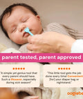 Parent using Baby Nose Cleaner And Ear Wax Removal Tool For Newborns Infants And Toddlers, Safe Gentle Dual Ended Design For Boogers