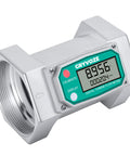 Three Inch Turbine Inline Flow Meter With 21 To 264 GPM Range And 180 Degree LCD Display Pro Grade Accuracy Up To 1 Percent