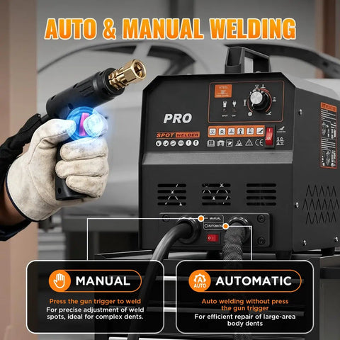 Beefy 3500W 4200A Stud Welder Dent Repair Kit with Auto and Manual Welding Modes for Cars and Trucks
