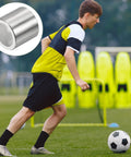 Eight Pcs Inline Axle Bearing Spacers Kit For Roller Skates shown with soccer player; 8mm spacers, silver, 11x8.1x10.3mm dimensions