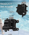 R0837300 Gearbox Assembly Fits Polaris Quattro P40 And Sport Pressure Side Automatic Pool Cleaners Replacement dimensions